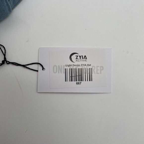 Zyia Active Light Denim Baseball Hat NWT Adjustable One Size Unisex 100% Cotton - Picture 6 of 11